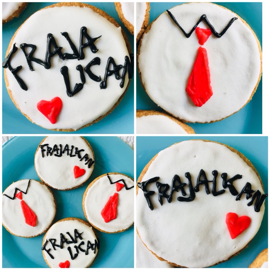 Cakes with font and icons from the web series FRAJALICAN