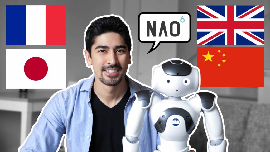 BigBong Speaks 4 Languages with Robot NAO